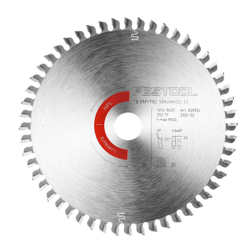 Laminate Saw Blade for TS 55 F TSC 55 K HK 55 and HKC 55